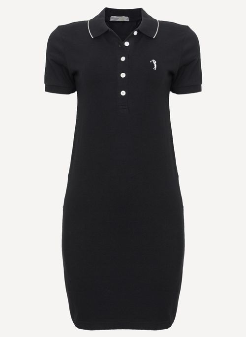 Vestido Aleatory Liso Comfort Preto