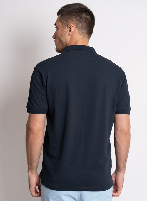 Camisa Polo Aleatory Piquet Marinho