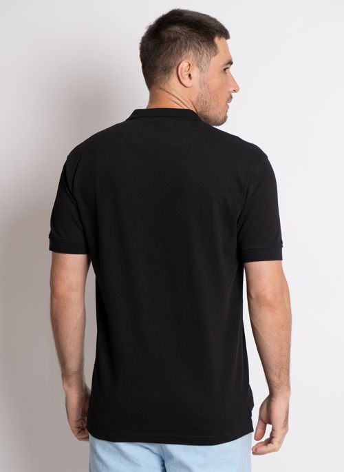 Camisa Polo Aleatory Piquet Preto