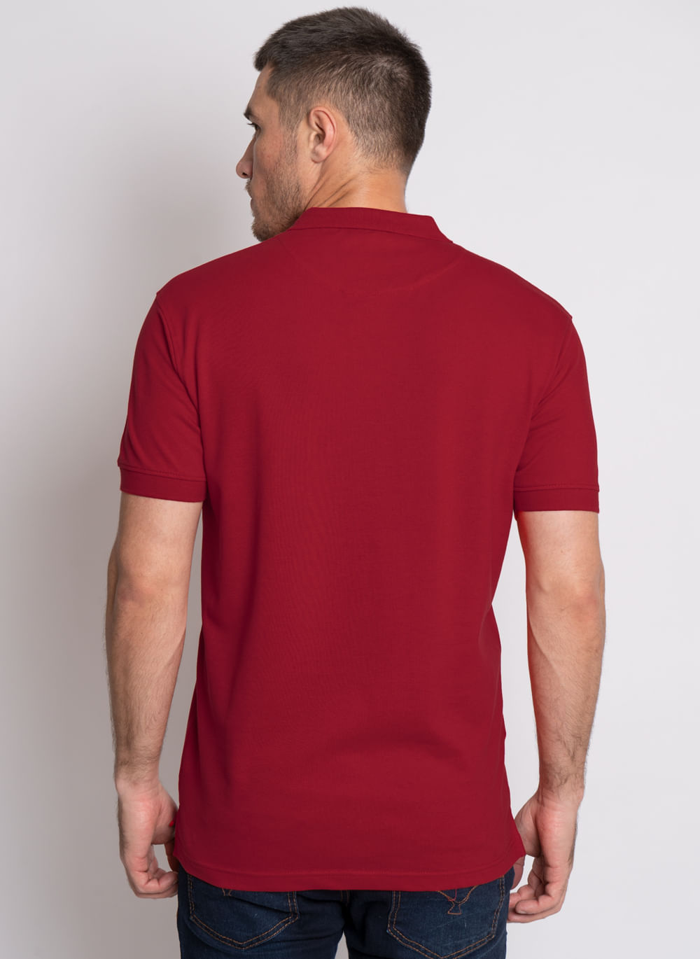 Camisa-Polo-Aleatory-Piquet-Vermelha-Vermelho-P