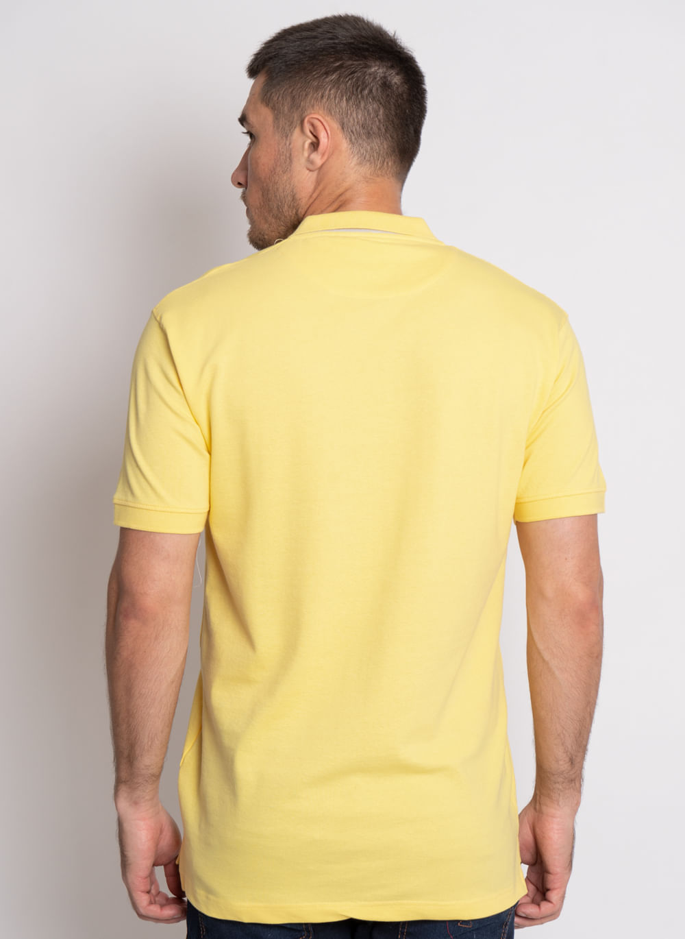 Camisa-Polo-Aleatory-Piquet-Amarela-Amarelo-P