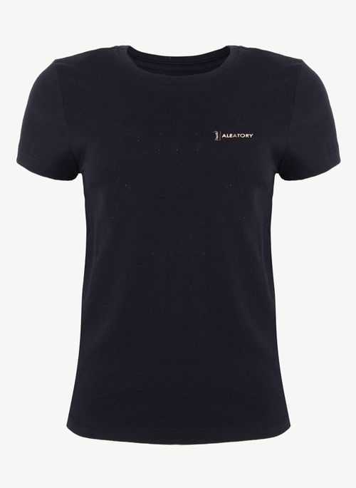 Camsieta Aleatory Lisa Feminina Golden Golf Preta