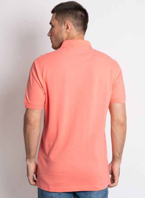Camisa Polo Coral Lisa Aleatory