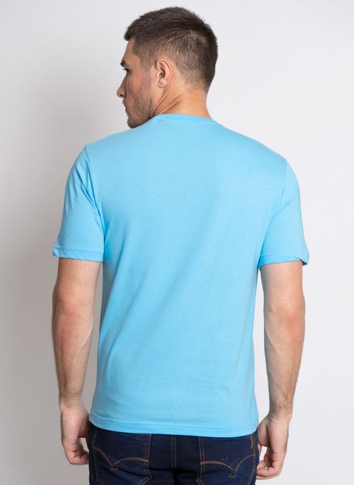 Camiseta Azul Claro Lisa Aleatory