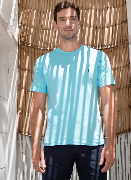 Camiseta Azul Claro Lisa Aleatory