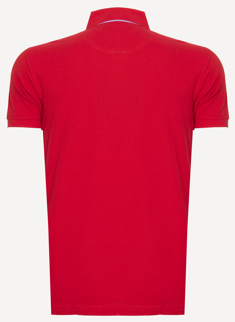 Camisa-Polo-Vermelha-Lisa-Aleatory-Vermelho-P