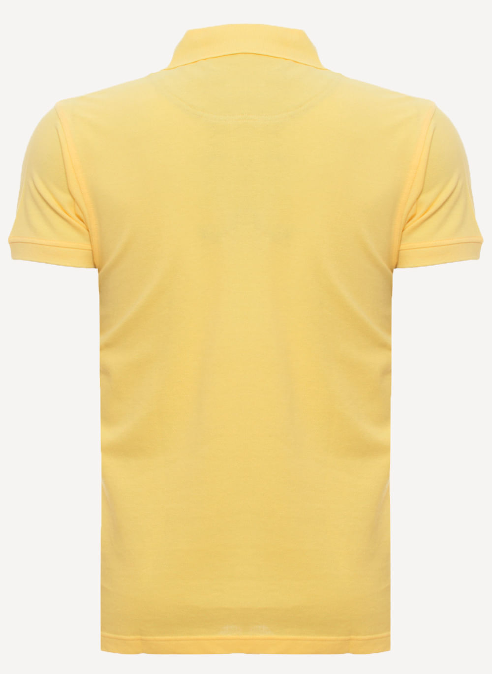 Camisa-Polo-Amarela-Lisa-Aleatory-Amarelo-M
