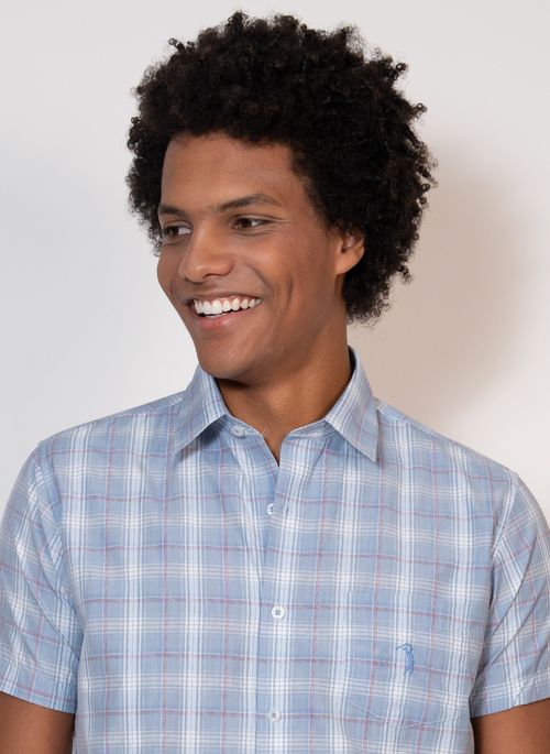 Camisa Aleatory Xadrez Manga Curta Hype