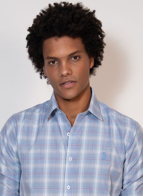 Camisa Aleatory Xadrez Manga Longa Hype