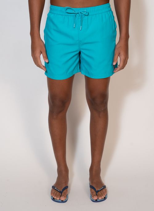 Shorts Praia Aleatory Microfibra Summer Turquesa