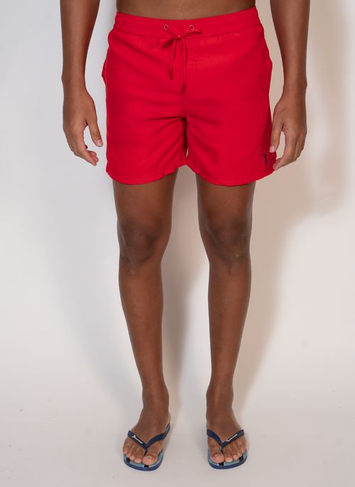 Shorts Praia Aleatory Microfibra Summer Vermelho