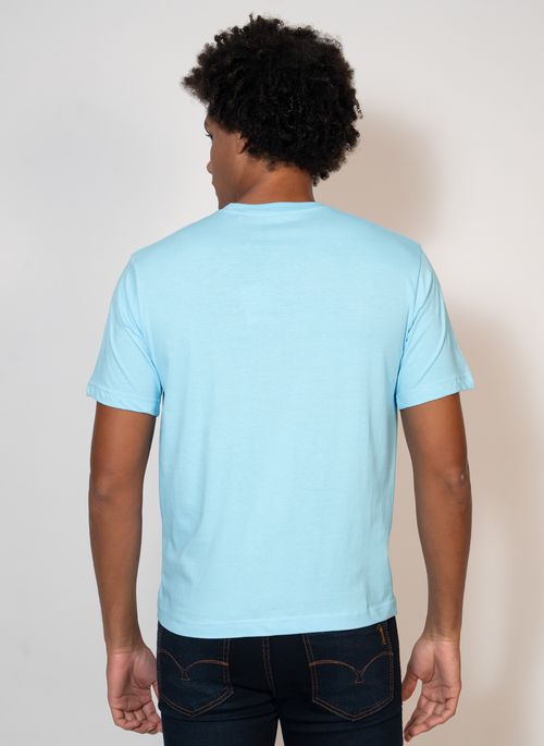 Camiseta Básica Aleatory Fit Azul Claro