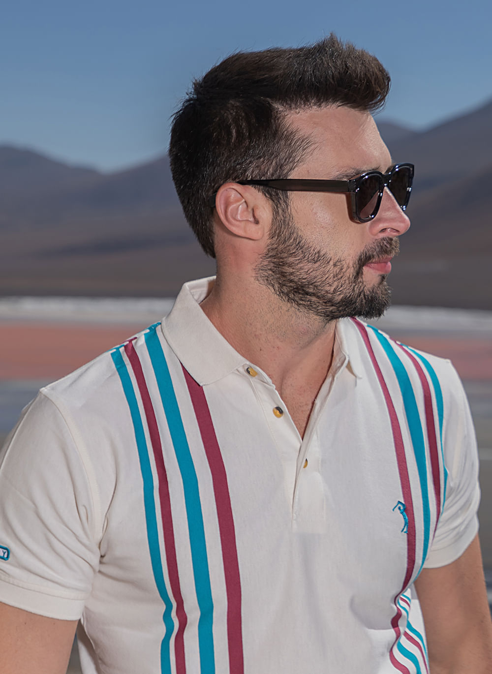 Camisa-Polo-Aleatory-Listrada-Sweet-Bege-Bege-G