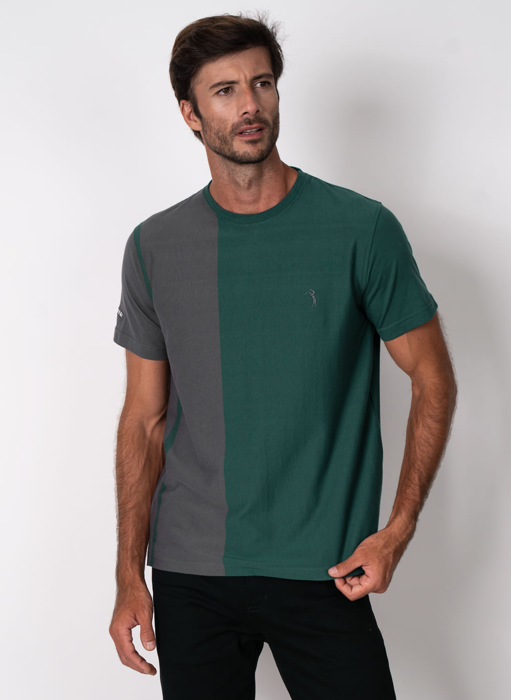 Camiseta-Aleatory-Listrada-Diamond-Verde-Verde-M