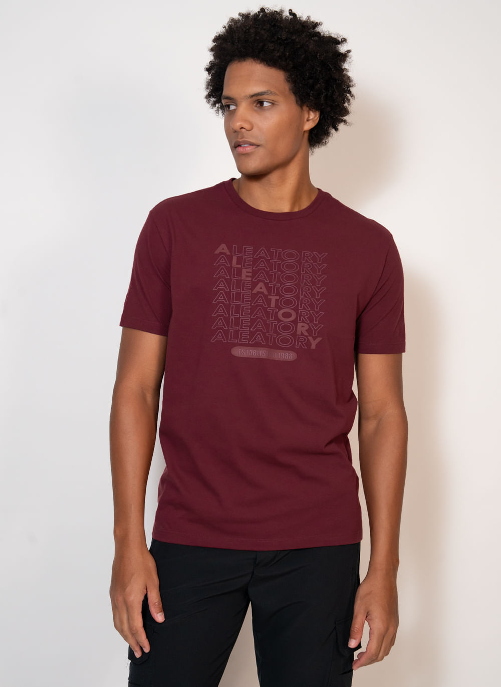 Camiseta-Aleatory-Estampada-Diagonal-Vinho-Vinho-P