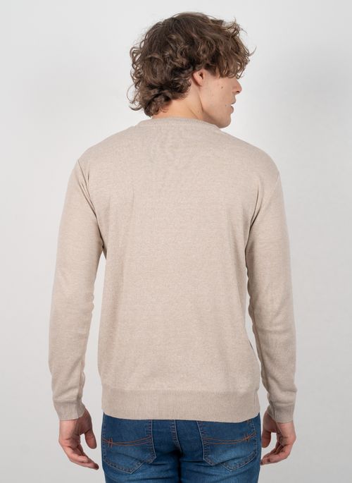Suéter Aleatory Gola V New Frame Mescla Khaki