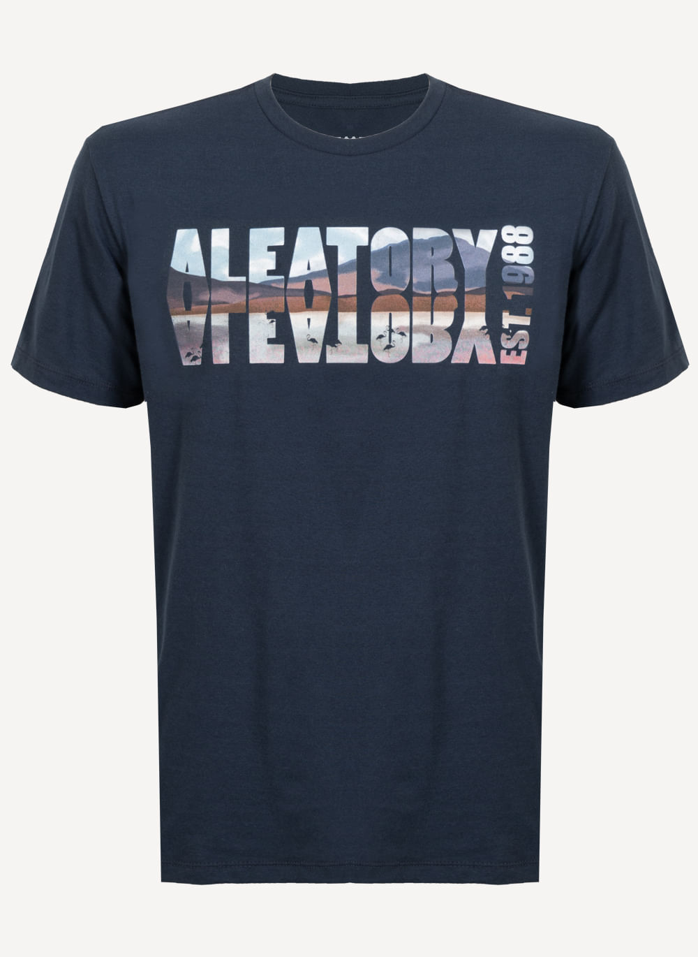 Camiseta-Estampada-Aleatory-Horizon-Marinho-Azul-Marinho-M