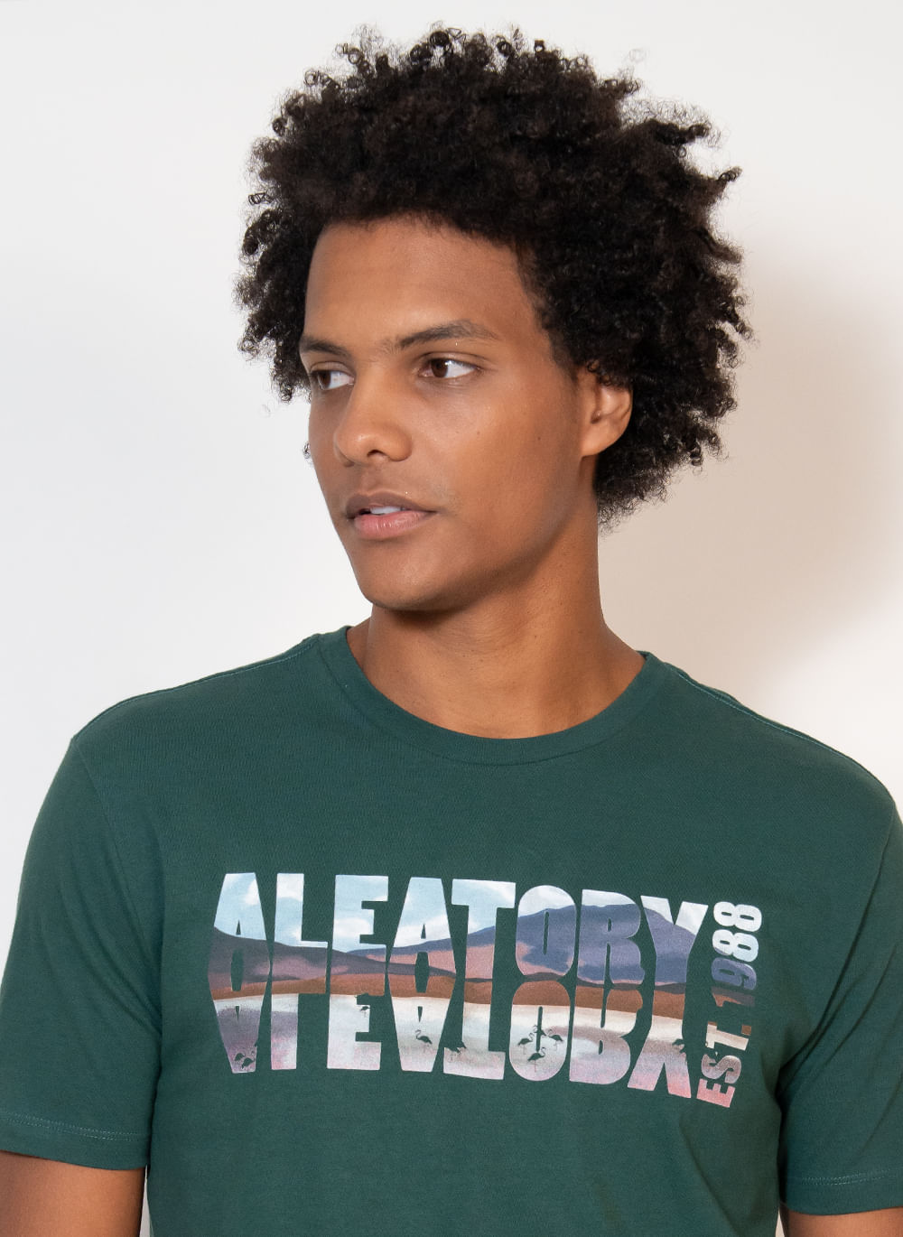 Camiseta-Estampada-Aleatory-Horizon-Verde-Verde-P