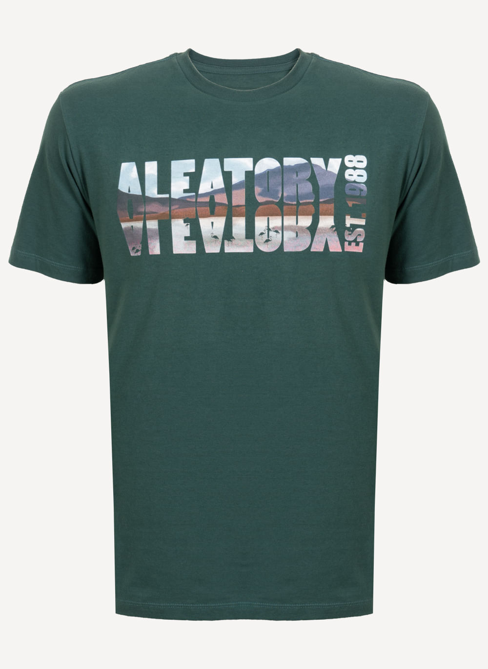 Camiseta-Estampada-Aleatory-Horizon-Verde-Verde-P