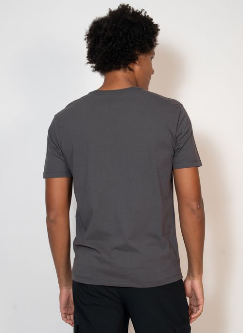 Camiseta Estampada Aleatory Gradient Chumbo