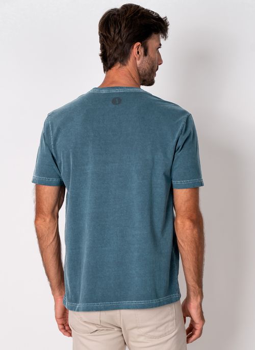 Camiseta Aleatory Lisa Stone Azul