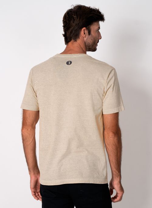 Camiseta Aleatory Lisa Stone Bege