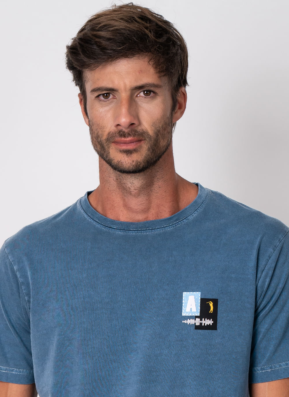 Camiseta-Estampada-Aleatory-Stone-Azul-Azul-G