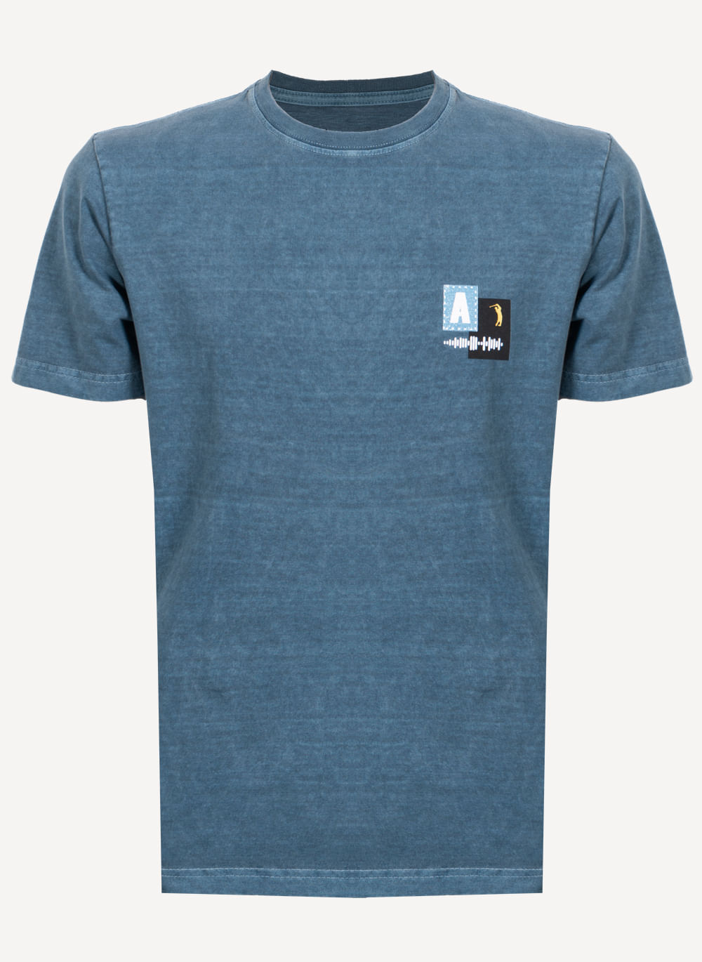 Camiseta-Estampada-Aleatory-Stone-Azul-Azul-G