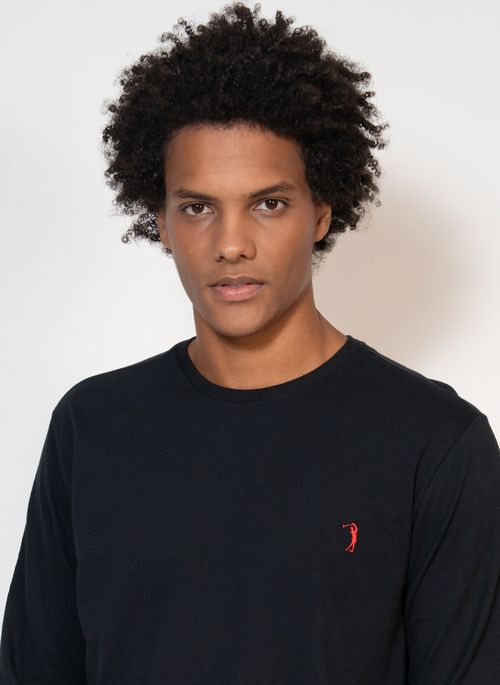 Camiseta Estampada Aleatory ML Since Preta