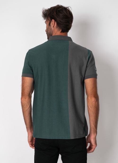 Camisa Polo Aleatory Listrada Diamond Verde