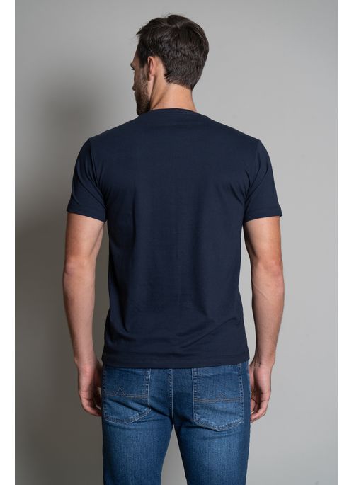 Camiseta Signature Estampada Shapes Marinho