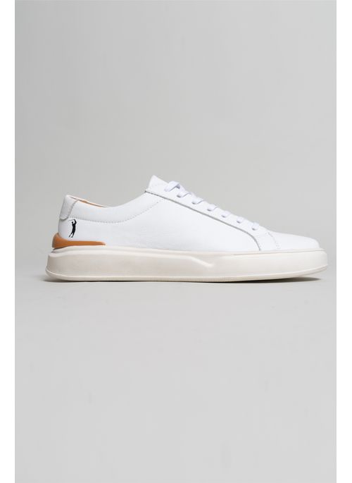 Tênis Signature Couro Elegance Branco