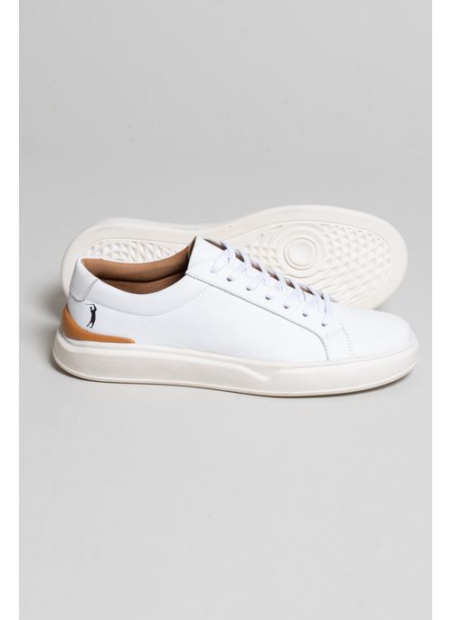 Tênis Signature Couro Elegance Branco