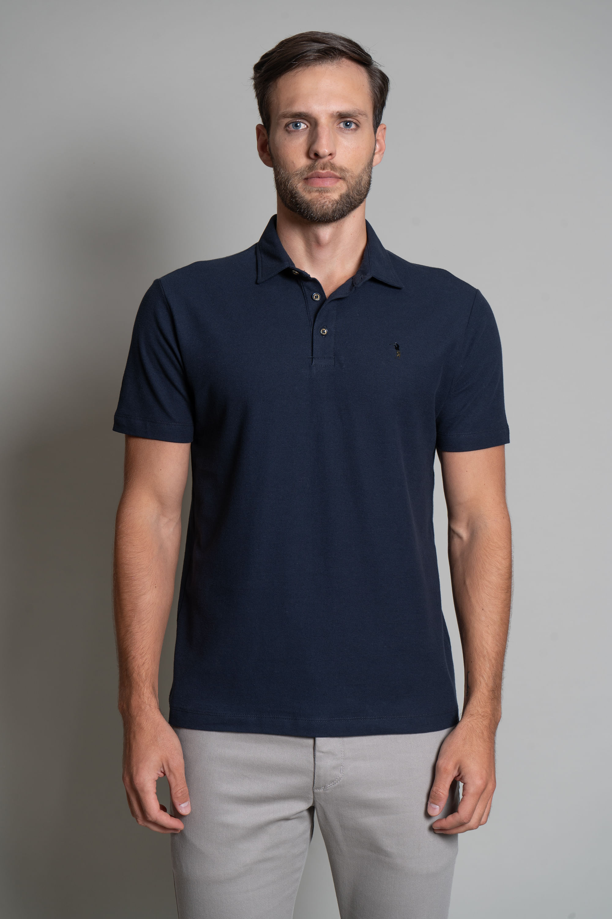 Camisa-Polo-Signature-Piquet-Marinho--Azul-Marinho-P