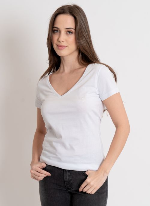Camiseta Aleatory Feminina Live Branca