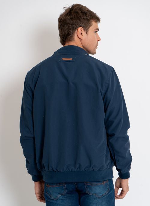 Jaqueta Aleatory com Forro Fleece Azul Marinho