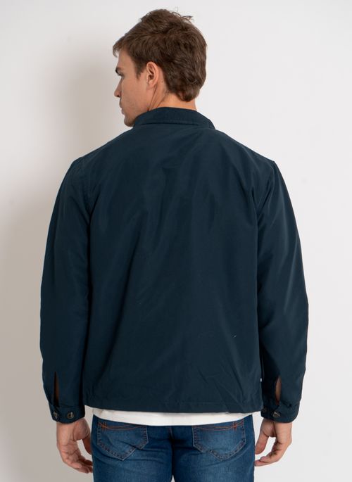 Jaqueta Aleatory Microfibra Leve Azul Marinho
