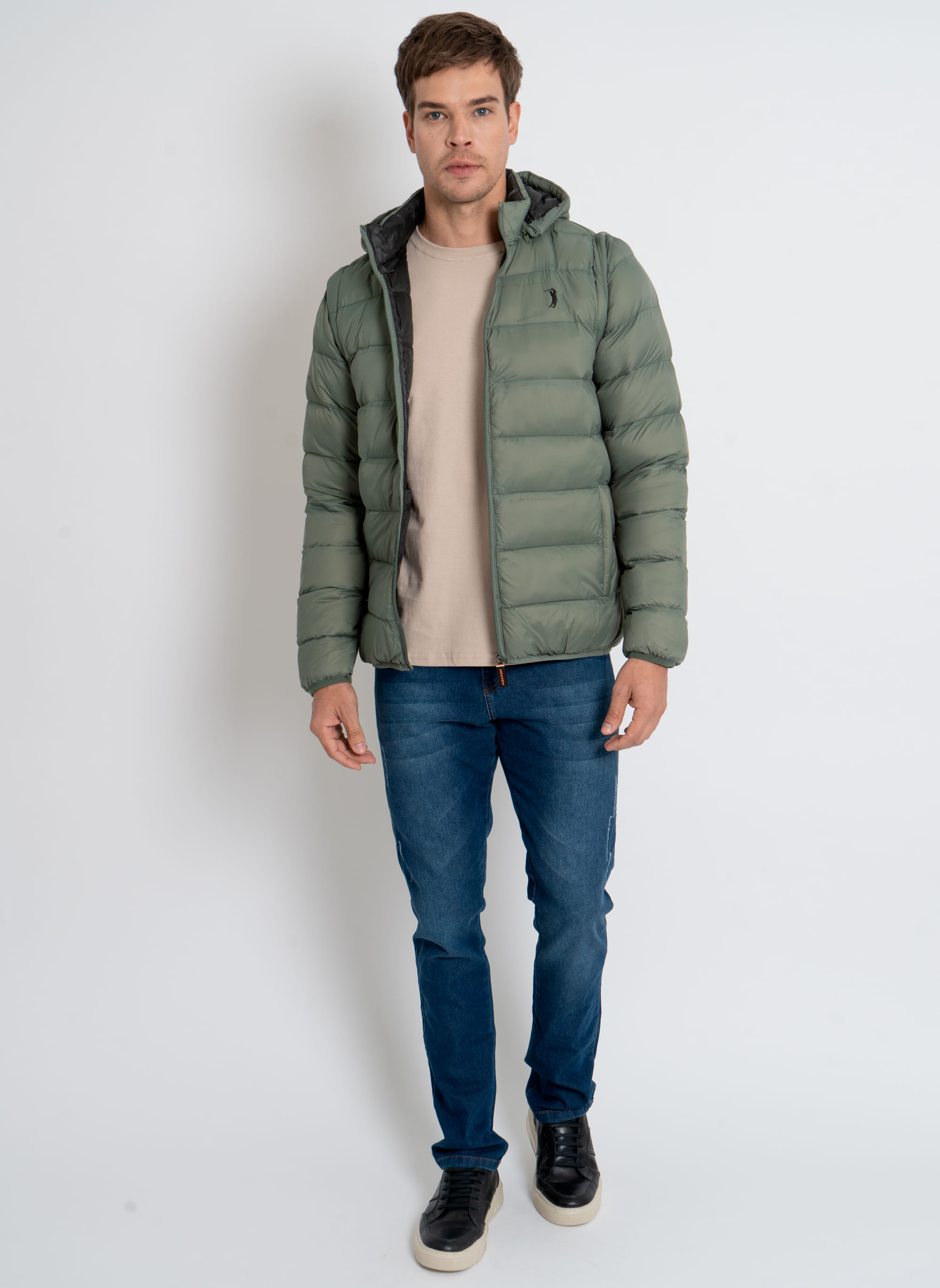 Jaqueta-Aleatory-Puffer-Capuz-Removivel-Verde-Verde-Militar-M