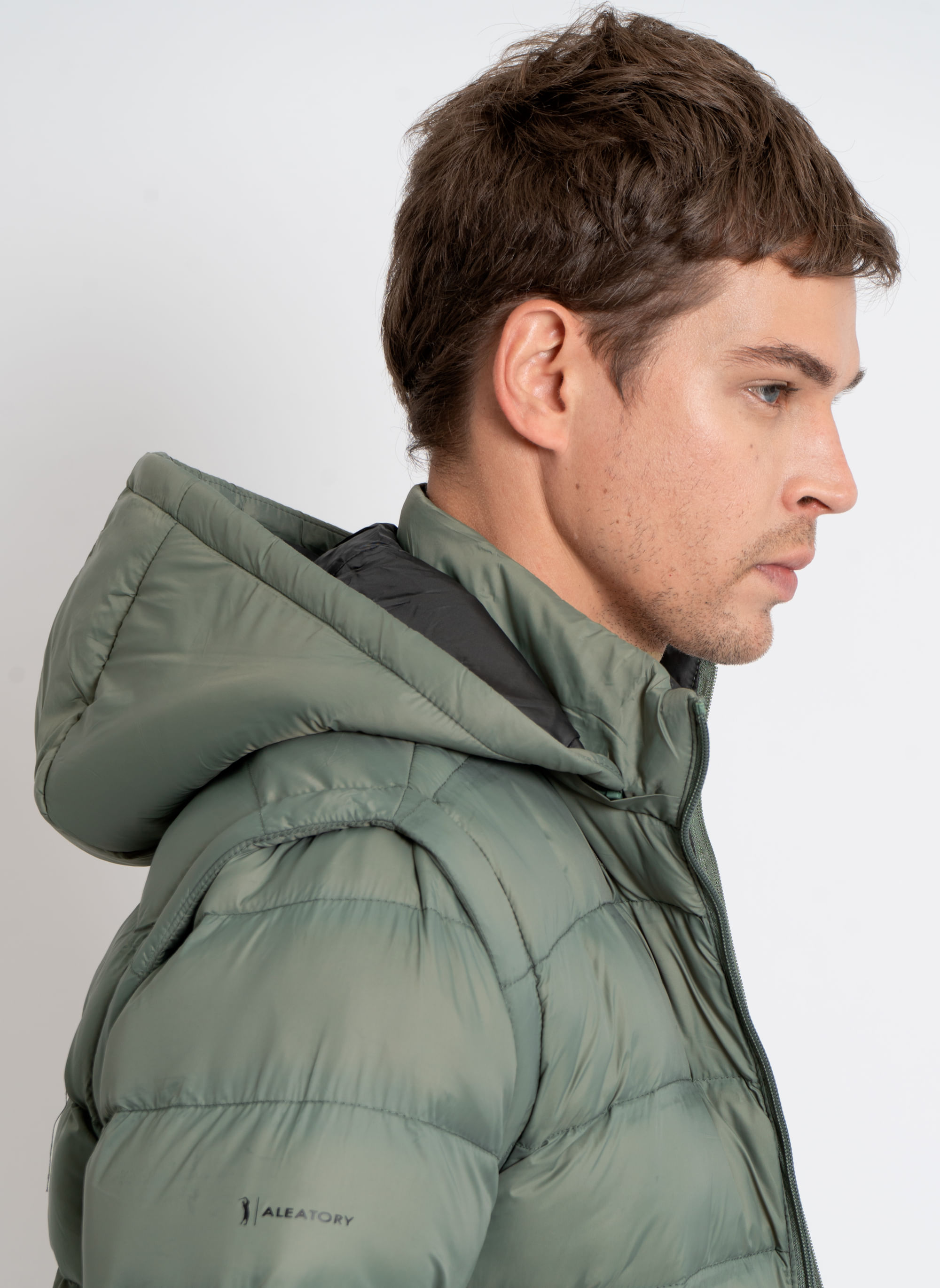 Jaqueta-Aleatory-Puffer-Capuz-Removivel-Verde-Verde-Militar-M