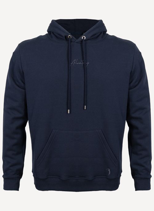Blusão Moletom Aleatory Canguru Comfy Marinho