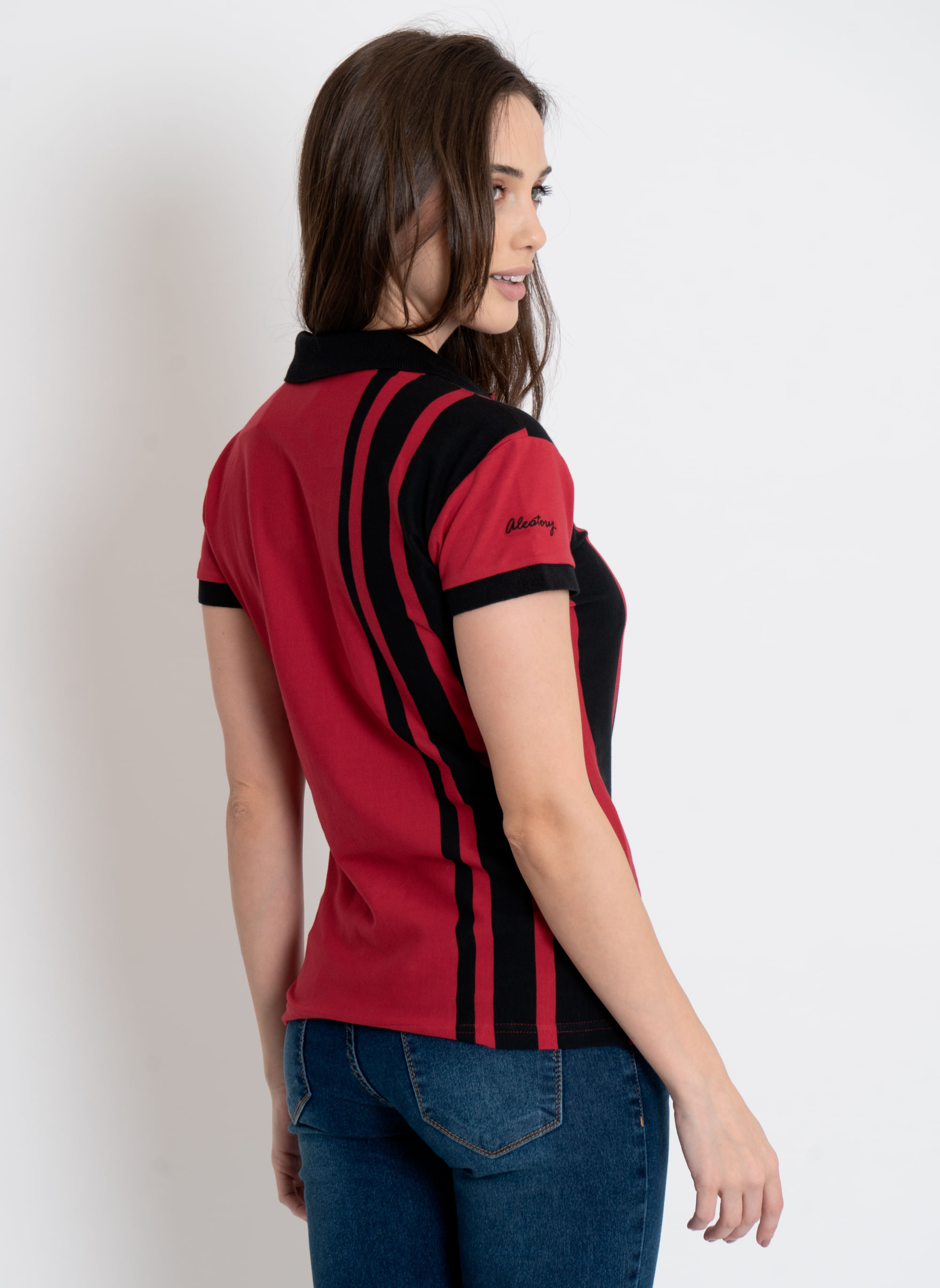 Camisa-Polo-Feminina-Aleatory-Prime-Vermelha-Vermelho-P