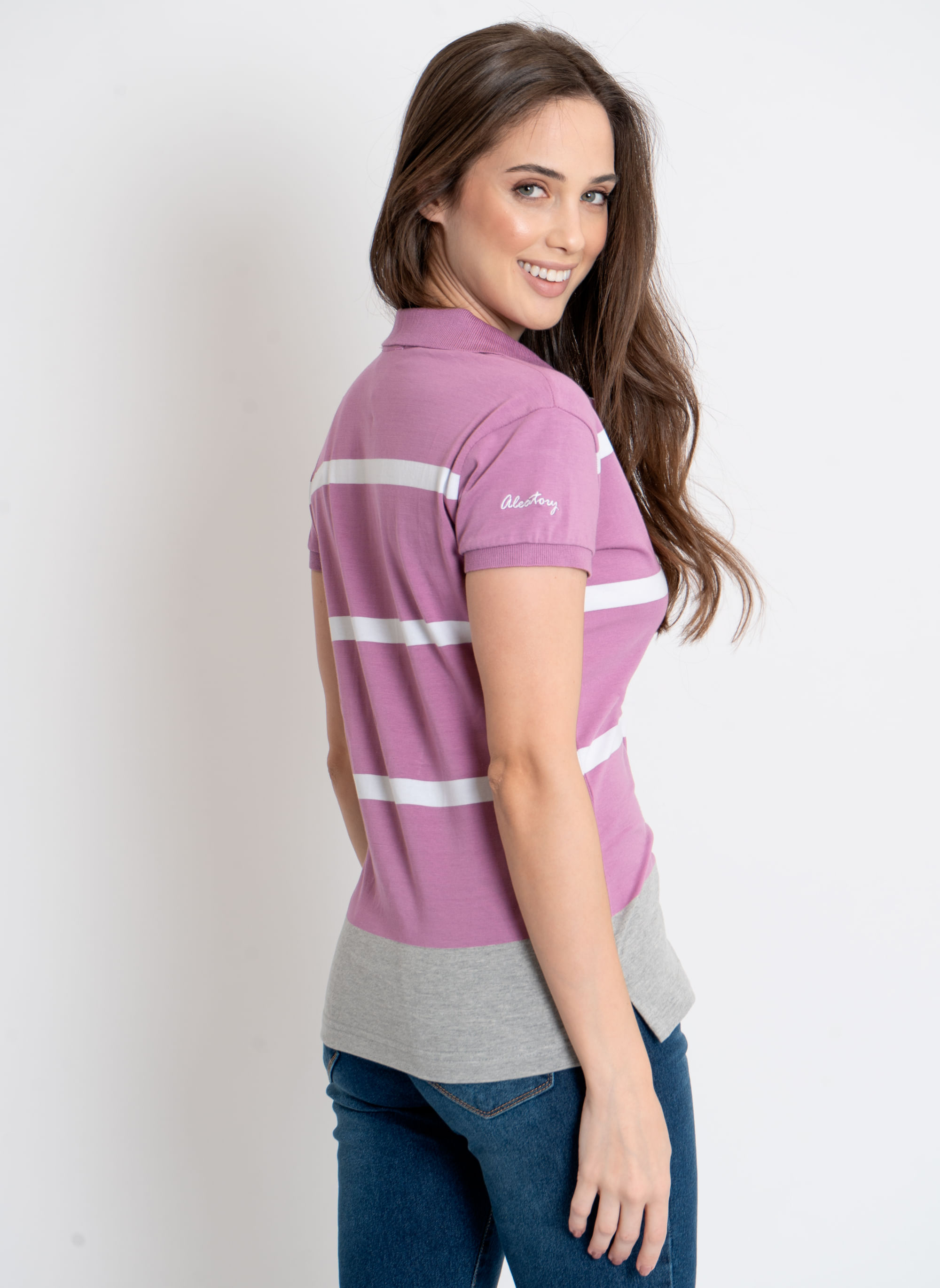 Camisa-Polo-Feminina-Aleatory-Smooth-Lilas-Lilas-M