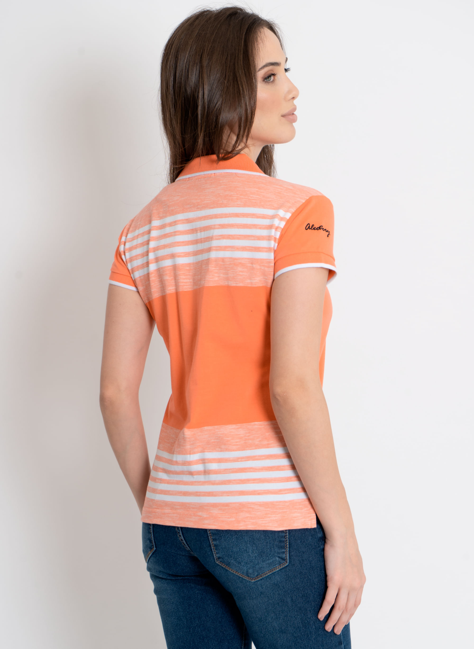 Camisa-Polo-Aleatory-Feminina-Listrada-Fall-Laranja-Laranja-P