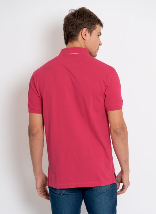 Camisa Polo Pink Lisa Aleatory