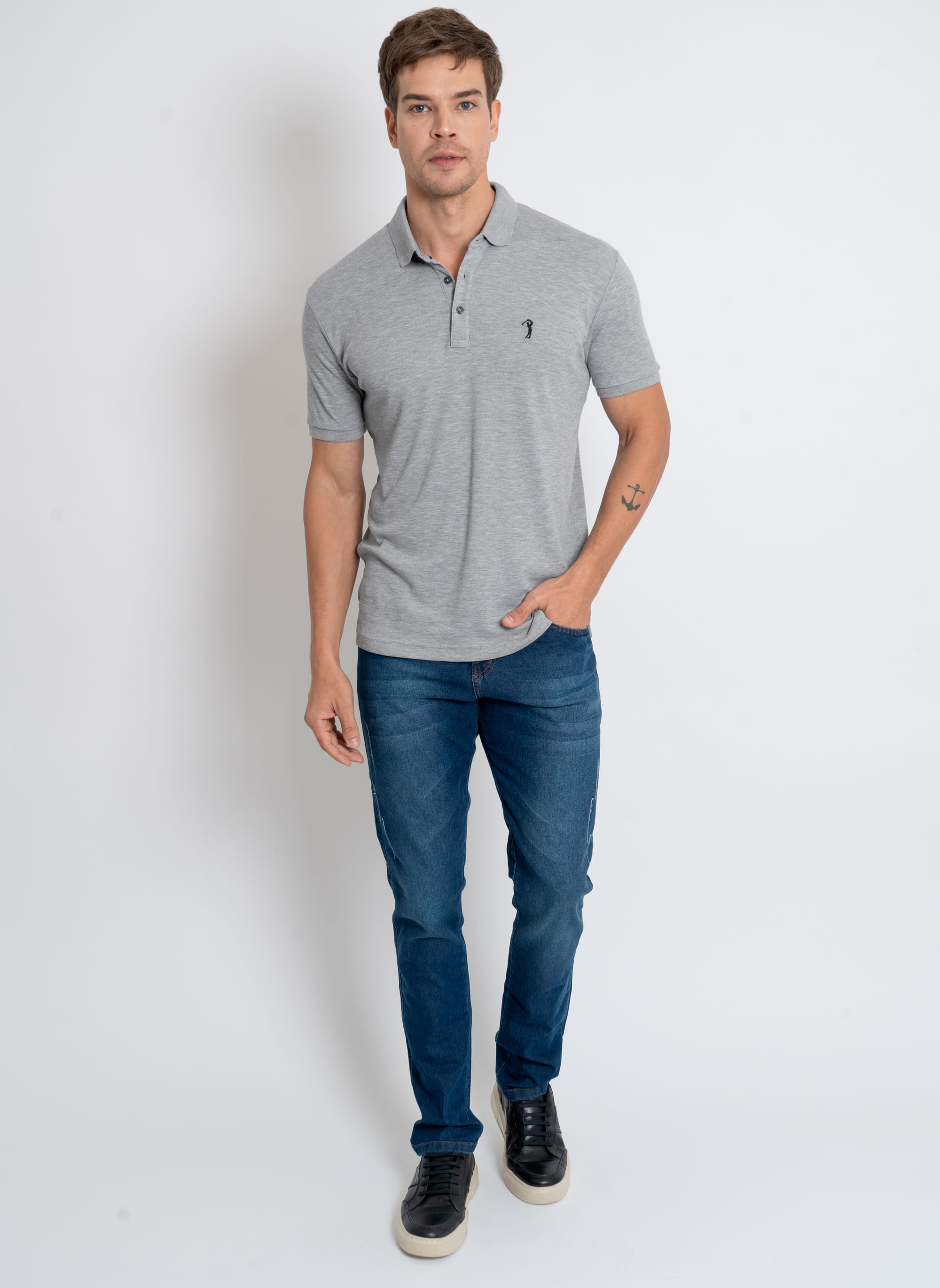 Camisa-Polo-Aleatory-Lisa-Algodao-Pima-Mescla-Cinza-Cinza-M