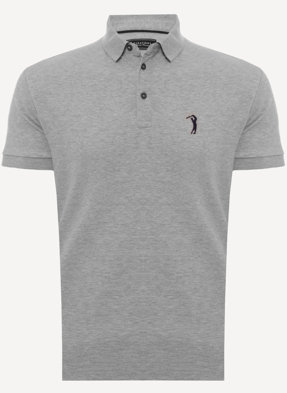 Camisa-Polo-Aleatory-Lisa-Algodao-Pima-Mescla-Cinza-Cinza-M