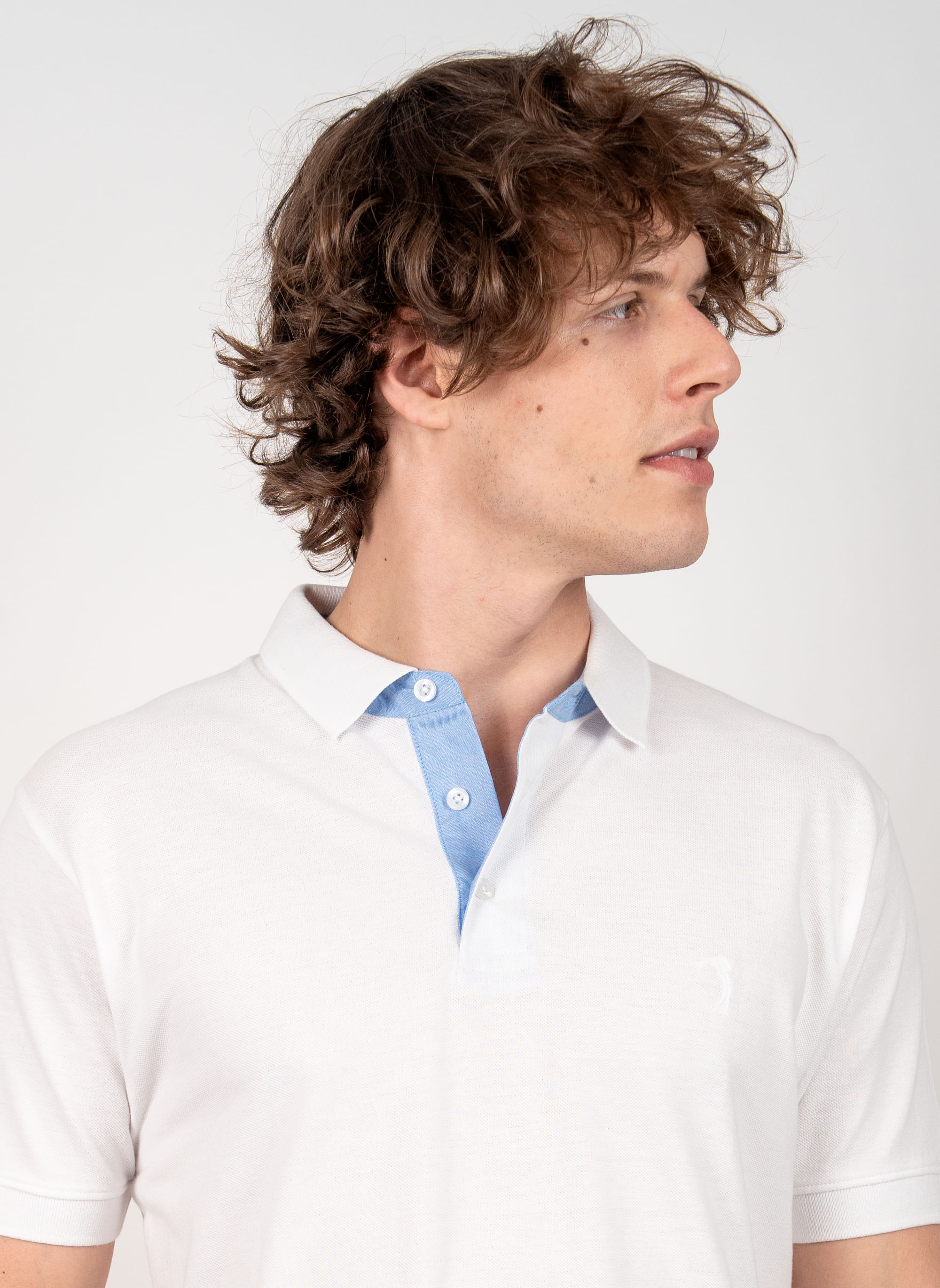 Camisa-Polo-Branca-Lisa-Aleatory-Branco-P