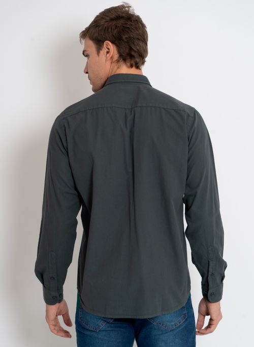 Camisa Aleatory Lisa Stone ML Titan Chumbo