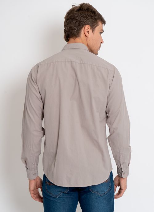 Camisa Aleatory Lisa Stone ML Titan Khaki