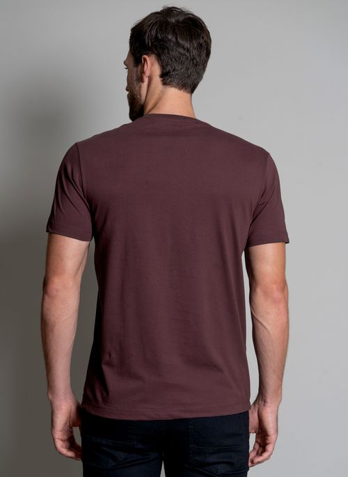 Camiseta Signature Estampada Circle Vinho